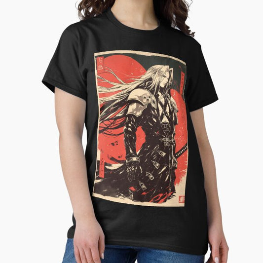 Sephiroth Warned Vintage Poster T-Shirt