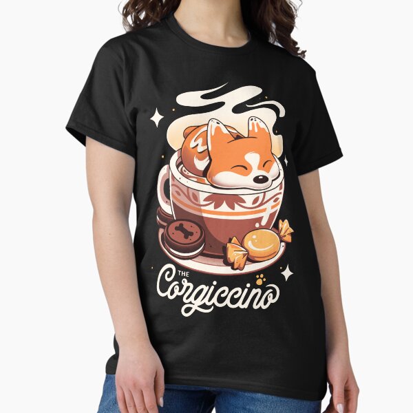 Corgi Coffee Break - Cute Dog T-Shirt