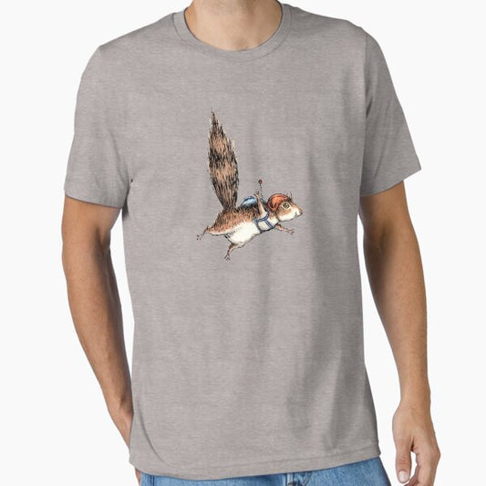 Skydiver Squirrel, Skydiving Adventure Design T-Shirt