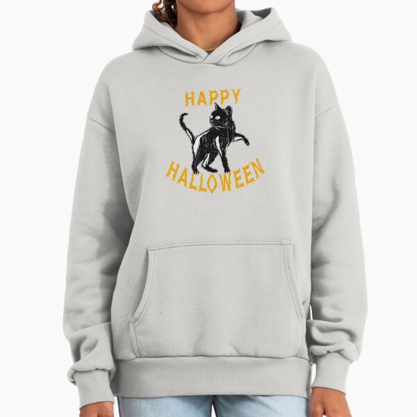 Black Cat Halloween Holiday T shirt Hoodie