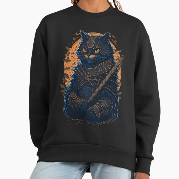 Anthropomorphic Samurai Cat Sweatshirt