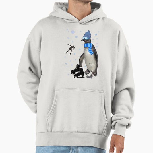 Speed skater penguin Hoodie