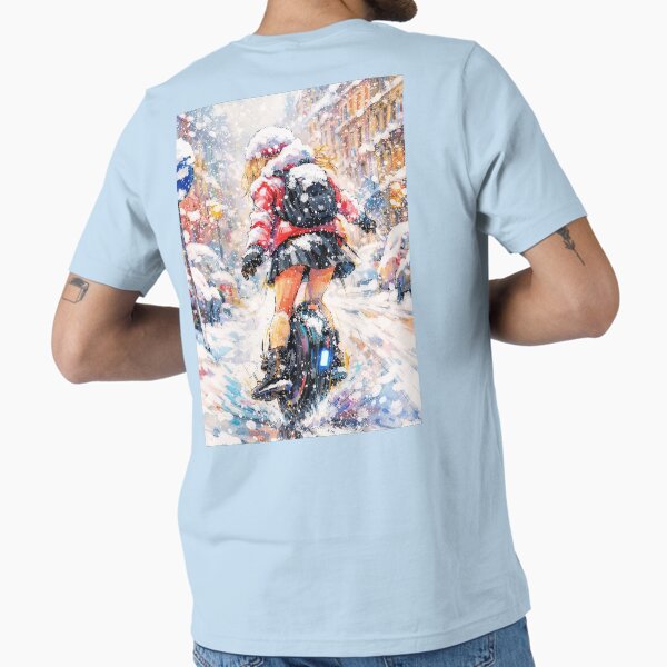 Girl Riding a Unicycle in the City T-Shirt