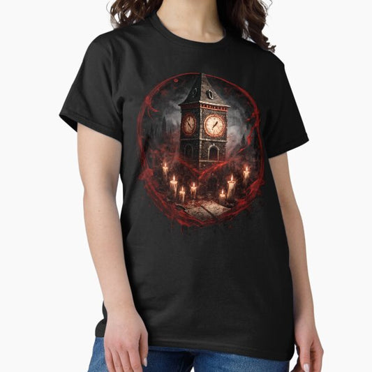 BOTC - A Blood splattered clocktower - The Ritual Hour T-Shirt