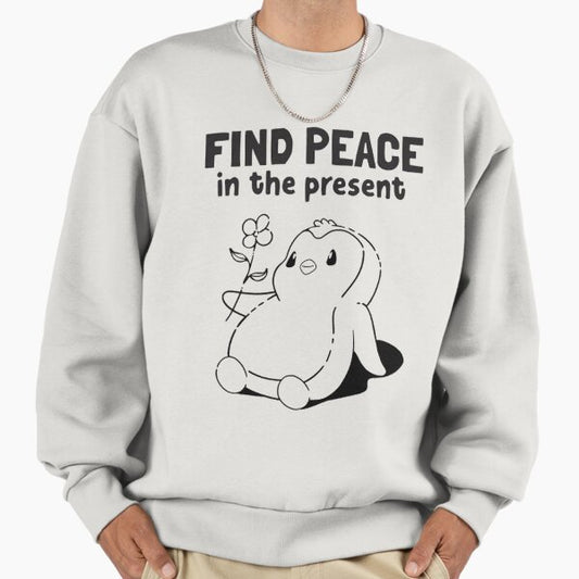 Pudgy Penguins Find Peace in The Present Sweatshirt