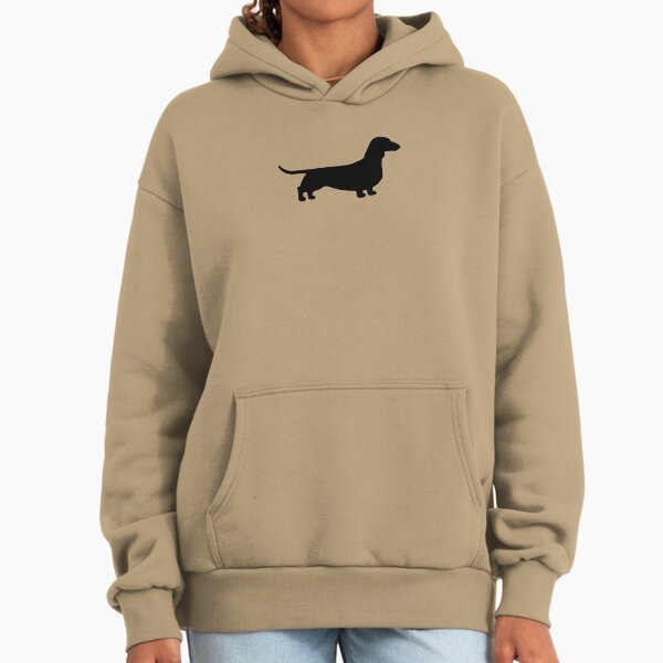 Dachshund Dog Silhouette(s) | Smooth Coated Wiener Dog Hoodie