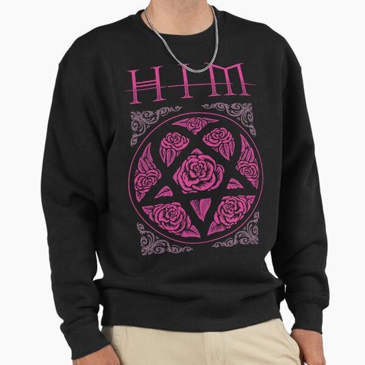 Heartagram Him Band Tee Heartagram tee Pink Him Band Logo Sweatshirt