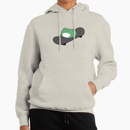 Skateboarding Frog Hoodie