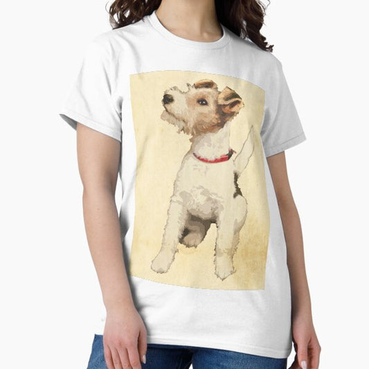 Fox Terrier Vintage Illustration T-Shirt