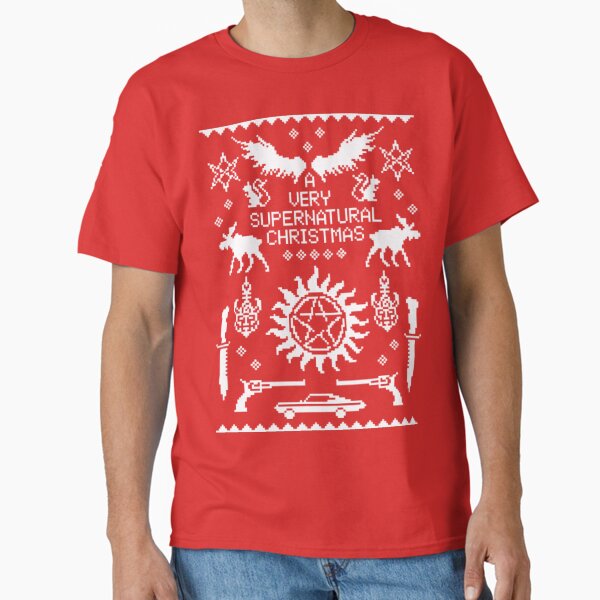 A Very Supernatural Christmas Sweatshirt Pattern T-Shirt
