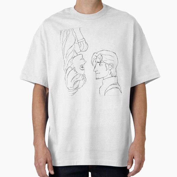 Tangled- Rapunzel and Flynn rider drawn T-Shirt