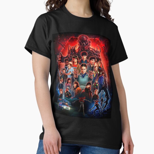 Stranger Things Inspired Fan Art – Dark Art from the Upside World T-Shirt