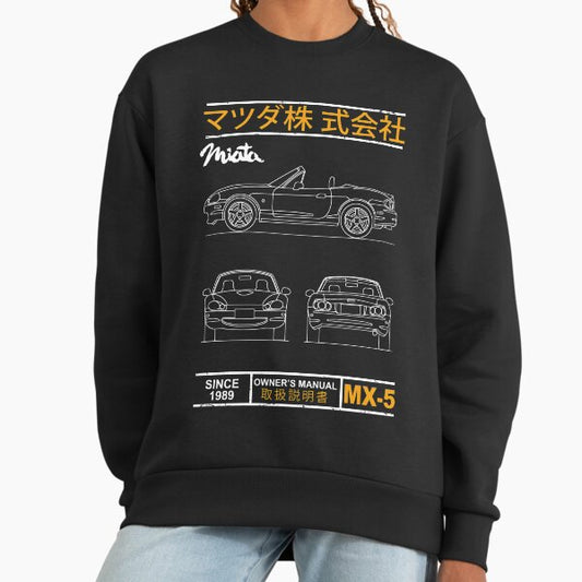 Blueprint of the MX-5 Miata Sweatshirt