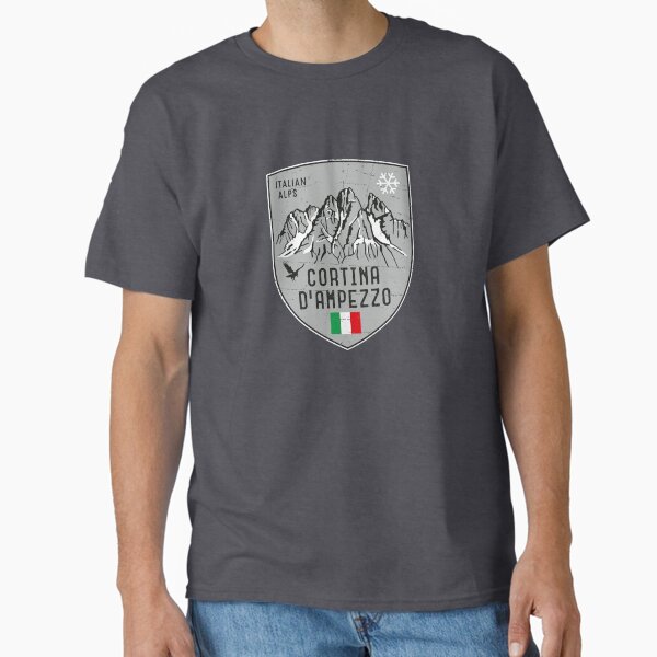 Cortina d Ampezzo Mountain Italy Emblem T-Shirt