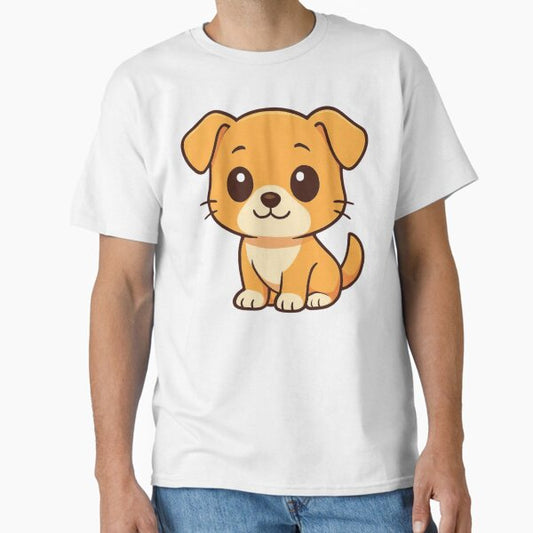 Cute little dog in anime style T-Shirt