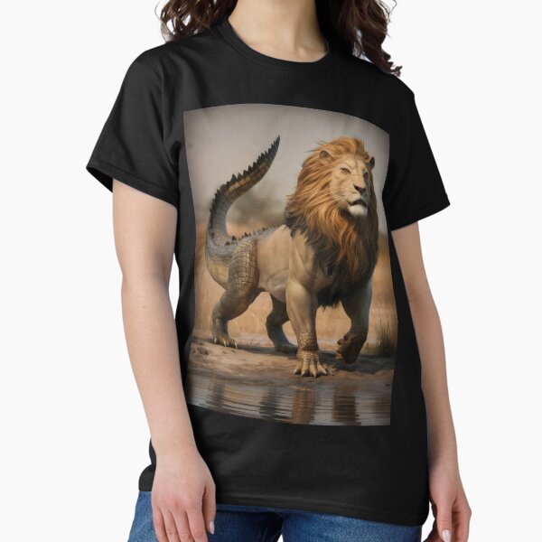 Mythical lion crocodile hybrid. T-Shirt