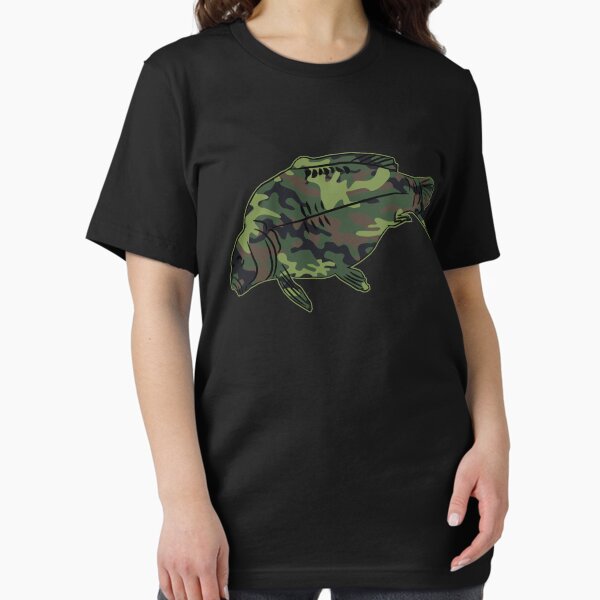 Carp Fish Angler Camouflage Carp Fishing T-Shirt
