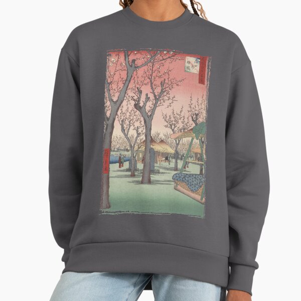 Plum Garden Kamata Ukiyo-e Japanese Art Sweatshirt