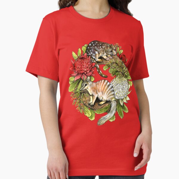 Quoll and Numbat Australian Christmas Wreath T-Shirt