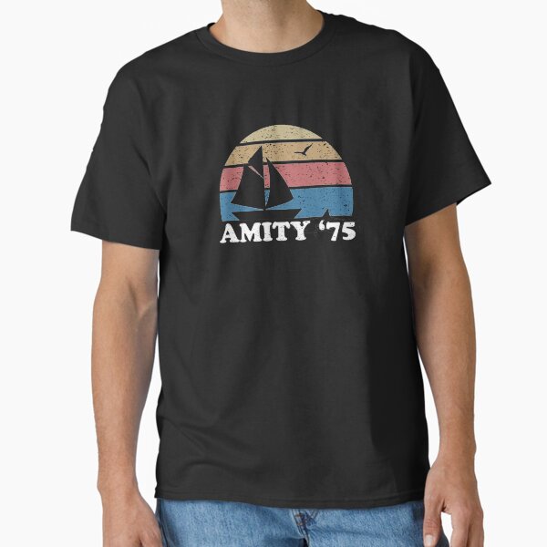 Amity '75 - The Summer of Great White Shark Jaws T-Shirt