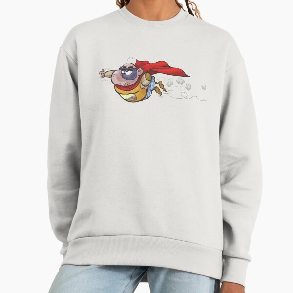 Fat cartoon Superhero cartoon character Sweatshirt