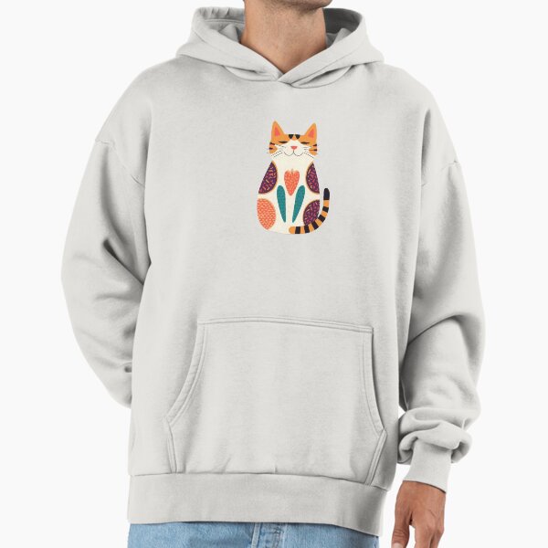 Patterned Cat Hoodie