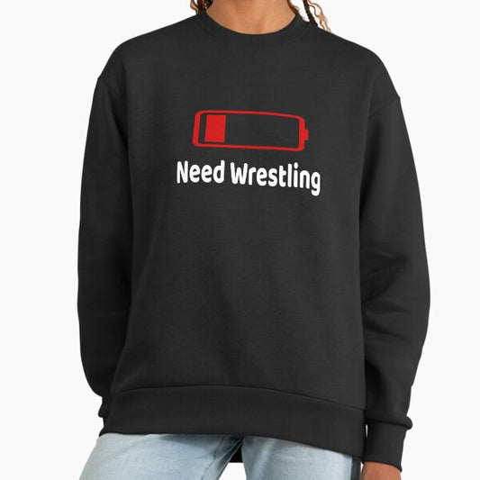 Low Battery Need Wrestling Activities Hobbies Gift Sweatshirt