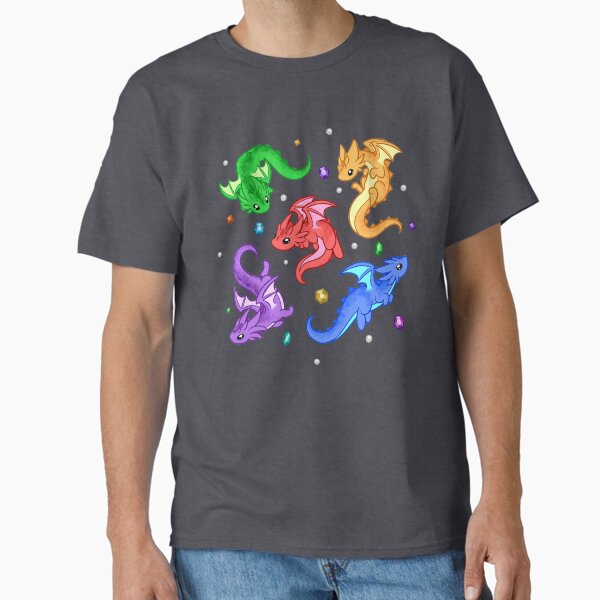 Gem Dragon Pattern T-Shirt