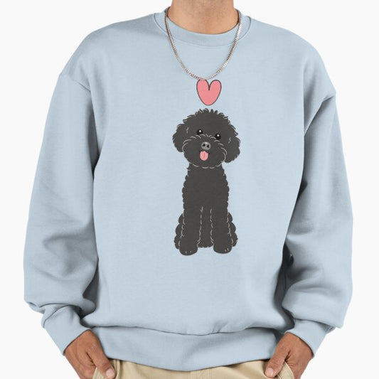 LOVE Black Toy Poodle Sweatshirt