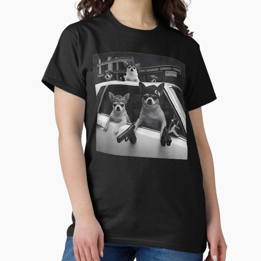 Funny Chihuahua Meme Chihuahua Gangster Dog Street T-Shirt