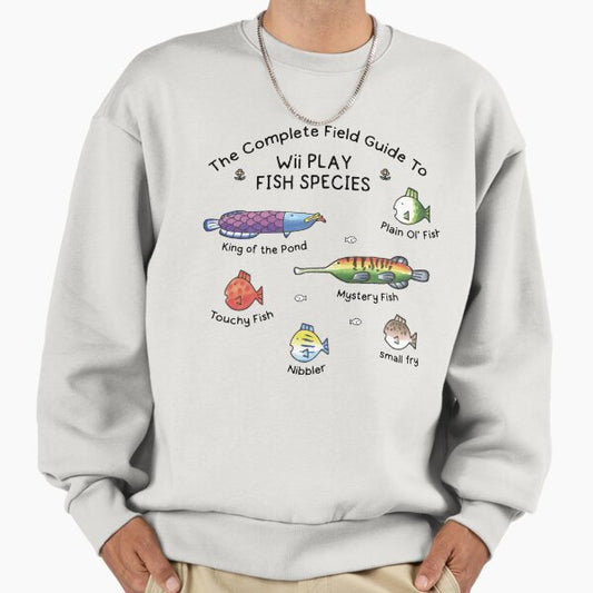 Fishing Wii Play Fish Species Sweatshirt
