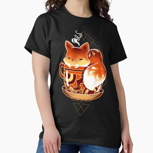 Cup of Fox - Cute Coffee Animal T-Shirt