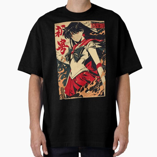 Sailor Mars Ember Vintage Poster T-Shirt