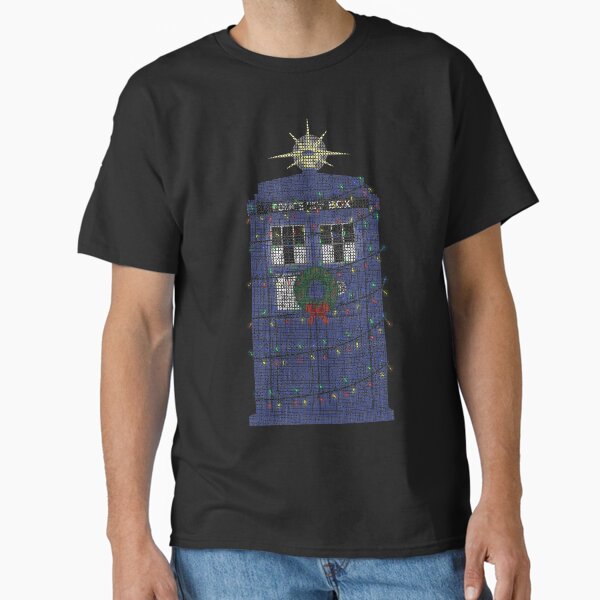 Police Box Christmas Knit T-Shirt