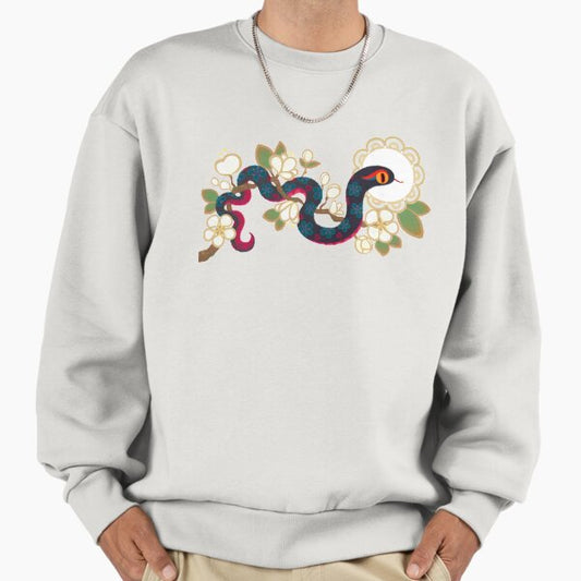 Snake and flowers 2 Sweatshirt