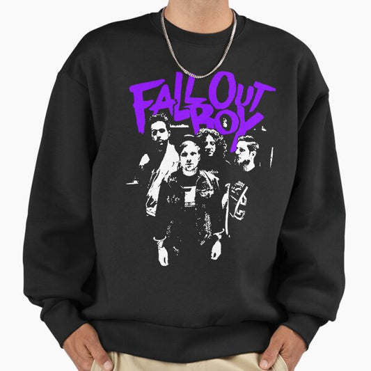 White Sillhouette Pop Punk Band Sweatshirt