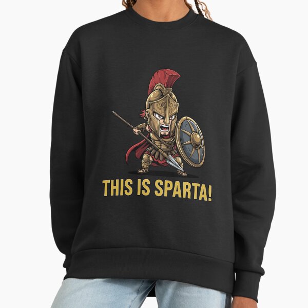 This is Sparta - Kawaii Spartan Warrior Greek Meme Sweatshirt