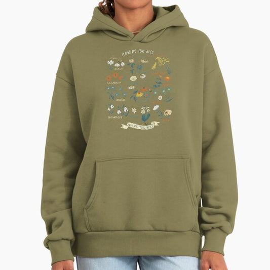 Flowers For Bees (Color) Hoodie
