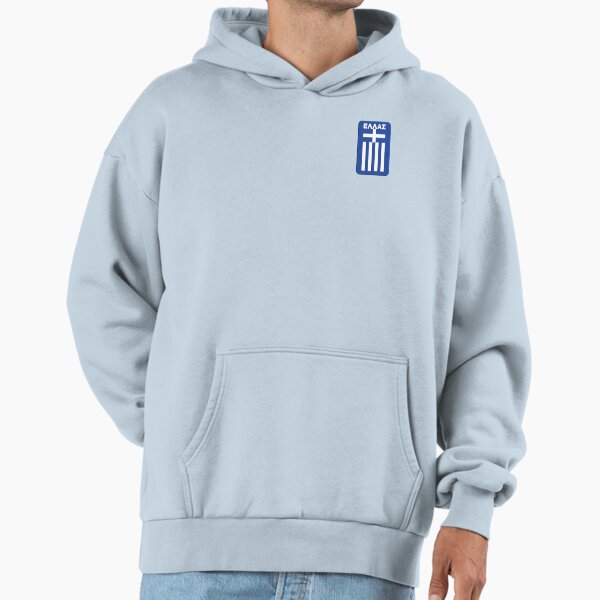 Hellas (in Greek) - Greek Flag Crest Sports Emblem Hoodie