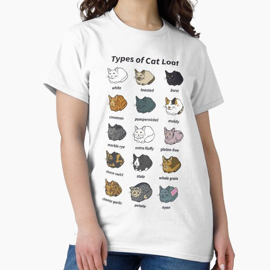 The Types of Cat Loaf T-Shirt