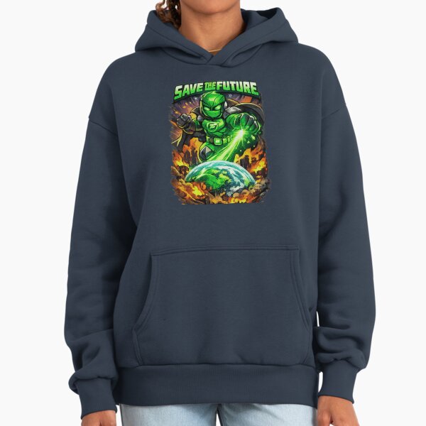 Eco Superhero of the Future- Verdion Green Superhero T-Shirt Hoodie