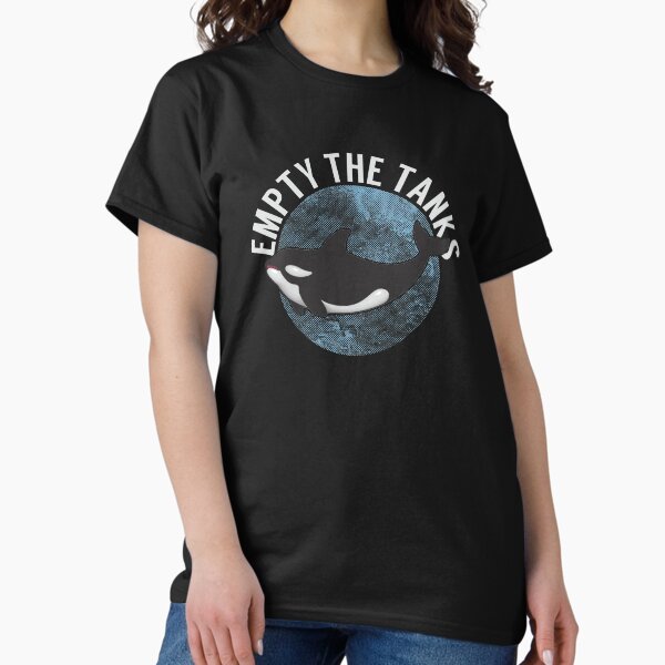 Empty The Tanks Killer Whale Orca Eco-Friendly Graphic | Protest Captivity Design | Save The Ocean | Endangered Ocean | Endangered Earth T-Shirt