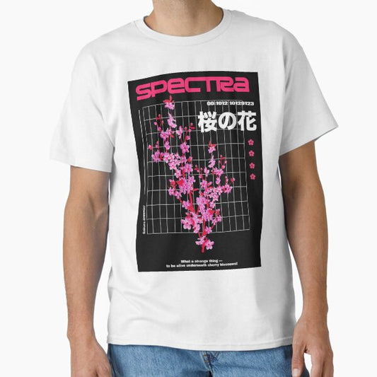 Vaporwave Aesthetic Beautiful Flowers Pattern T-Shirt