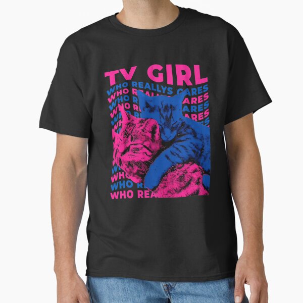 TV Girl Album Frenchs Exit Who Really Cares Cat For Fan, Gift For Lo-fi Music Lovers T-Shirt