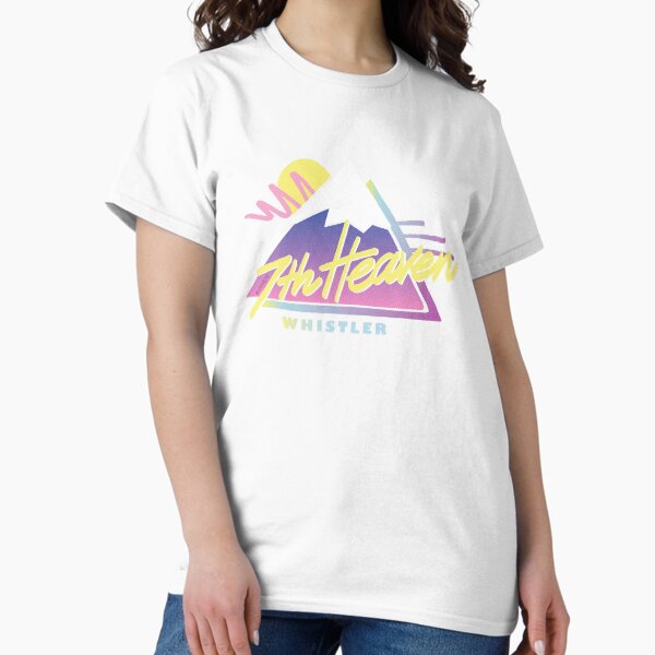 7th Heaven Whistler - retro ski and snowboard mountains T-Shirt