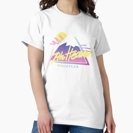 7th Heaven Whistler - retro ski and snowboard mountains T-Shirt