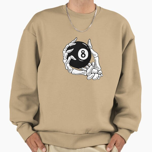 Pool billiards vintage 8 eight ball Sweatshirt