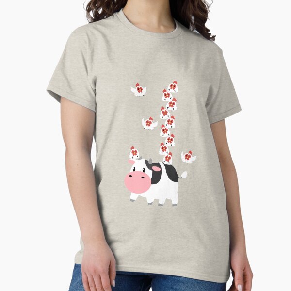 Cow and Chickens T-Shirt