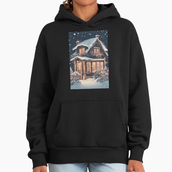 Cozy Winter Cottage Hoodie