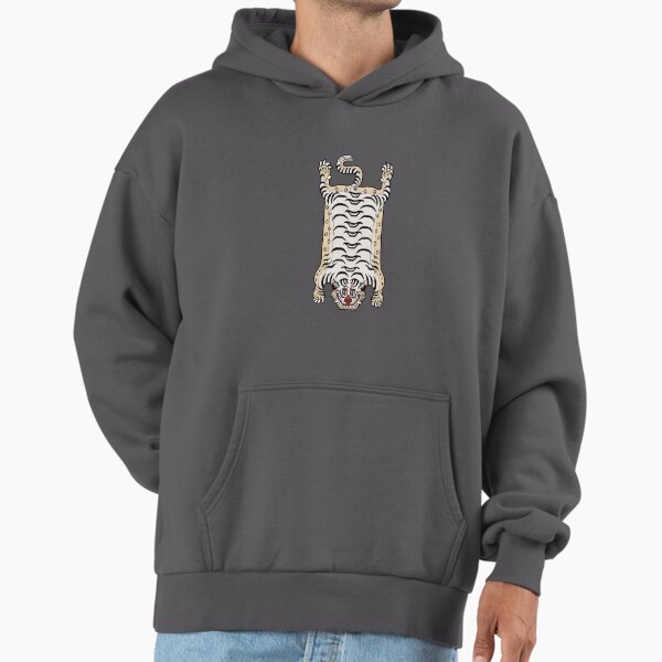 TIBETAN TIGER RUG-white 3 Hoodie